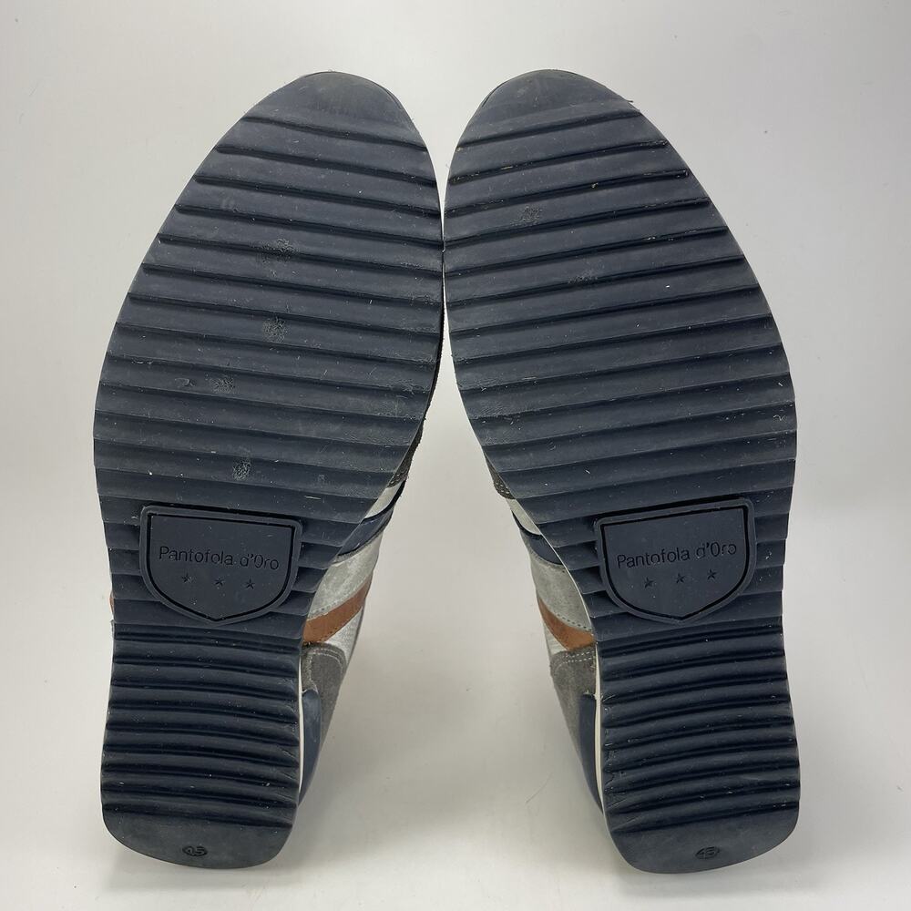 Pantofola d’Oro Rizza Low Trainers Mens Size 12, EU 45 Gray Blue Leather Suede - Picture 8 of 10